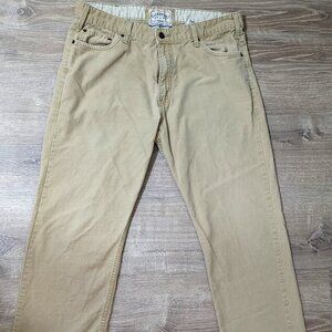 Levi Strauss Signature Vintage Straight Khaki Jeans W36 L34 Men's